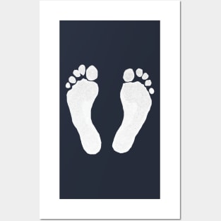 Barefoot Barefeet to save the planet Posters and Art